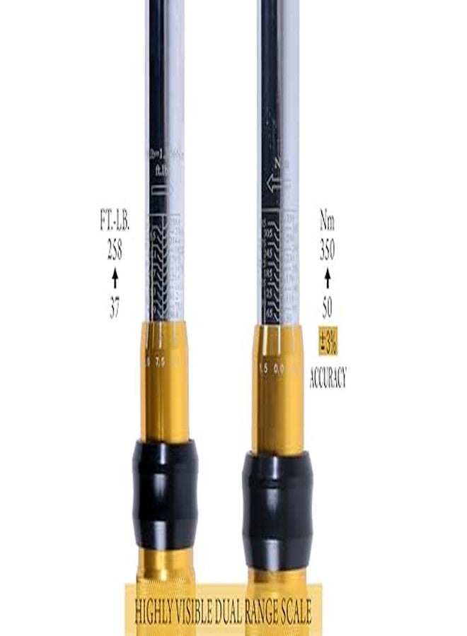 DURELO TORQUE WRENCH PRESET CLICK TYPE 1/2" Sq.Dr. 50~350NM / 37~258 Lb. Ft. | DTW12/350R - Image 3